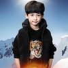 Mode Fleece Verdickter Jungen Anzug Set Trendiges Herbst Winter Outfit Kinder Warm