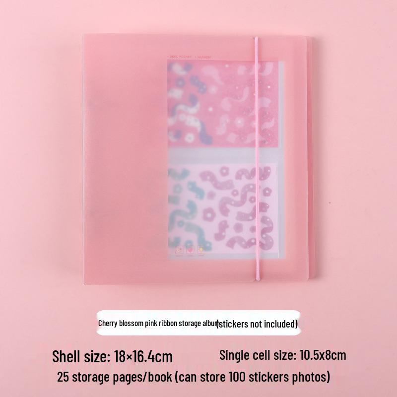 A6 Large Capacity Photo and Card Album with Insert Pockets for Stickers, Tickets, Invoices, and Memo Collection.