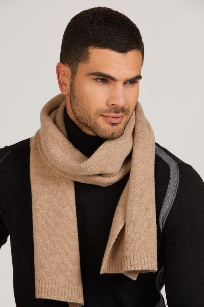 Men' Scarf "Scarf*02" Camel Color