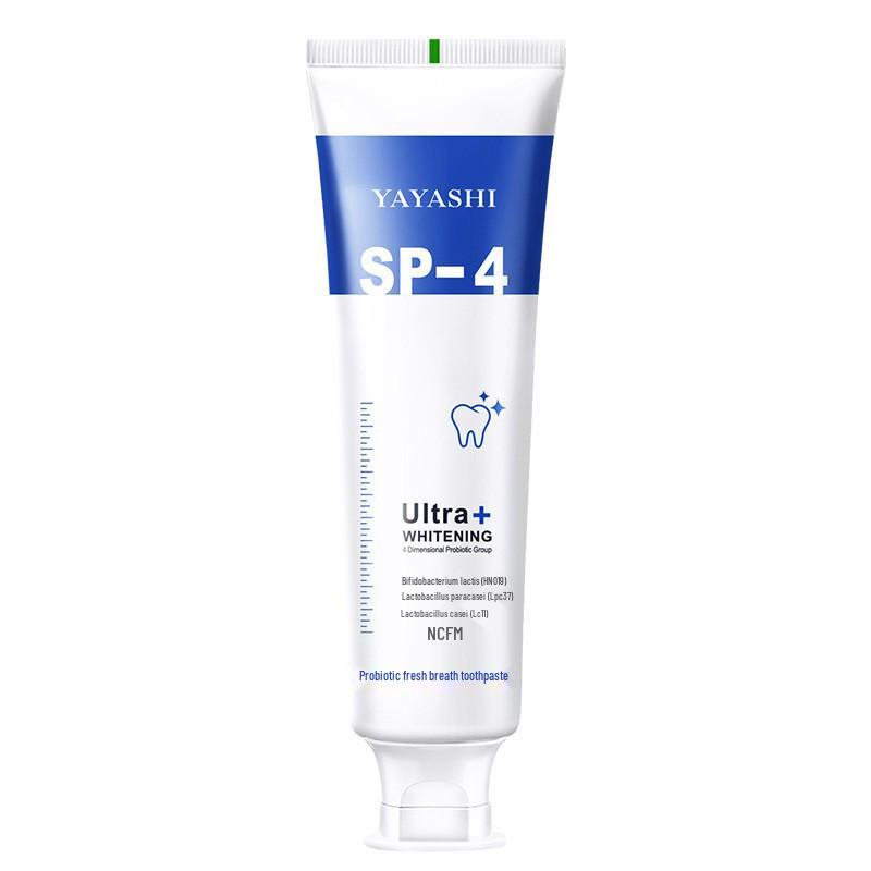 YAYASHI SP-4 Probiotic Whitening Toothpaste - Freshens breath and reduces yellowing, suitable for the whole family, 120g.