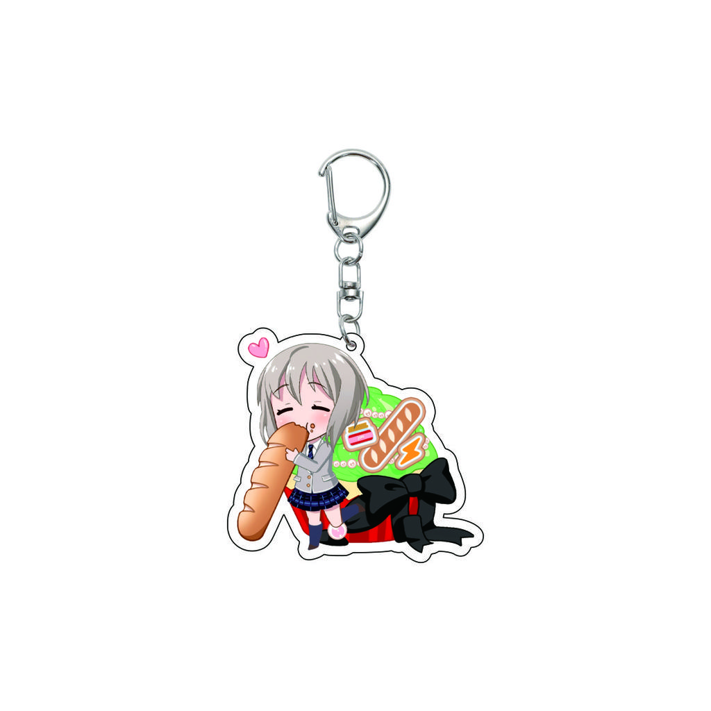 55MM Anime banG Dream Keychain Toyama Kasumi/Saya Yamabuki/Hanazono Tae Key Chain Acrylic Model Plate Christmas Gifts