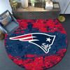 New England Patriots Round Area Rug,Carpet Rug for Living Room Bedroom Sofa Playroom Decor,Non-slip Floor Mat