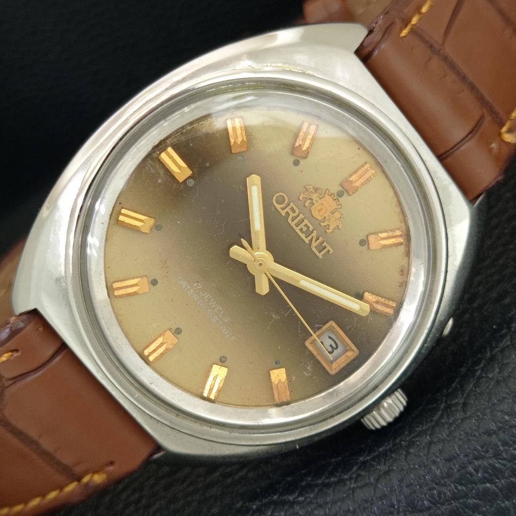 

JAPAN VINTAGE ORIENT HAND-WINDING 48320 MENS ORIGINAL DIAL WATCH a704820-1