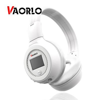 VAORLO Bluetooth-Funkkopfhörer, LCD-Display, HiFi-HD-Musik mit Micro-Unterstützung, TF/SD-Wiedergabe für alle Smartphones