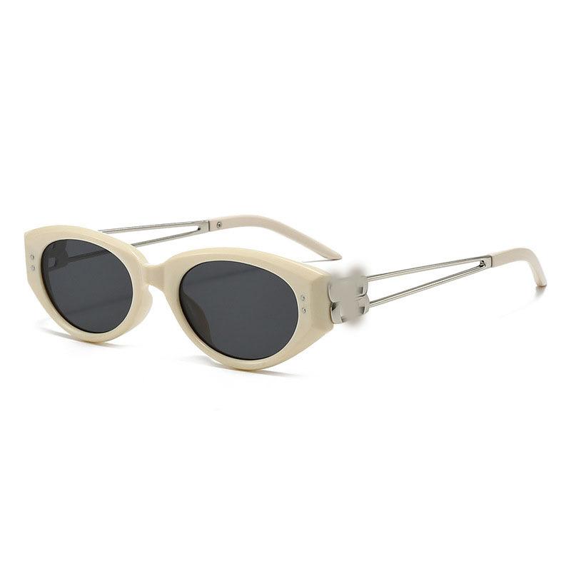 Cat Eye Texture Sunglasses Women'S Anti-Ultraviolet Light Luxury Small Frame Sunglasses High-End Fashion Glasses Tide