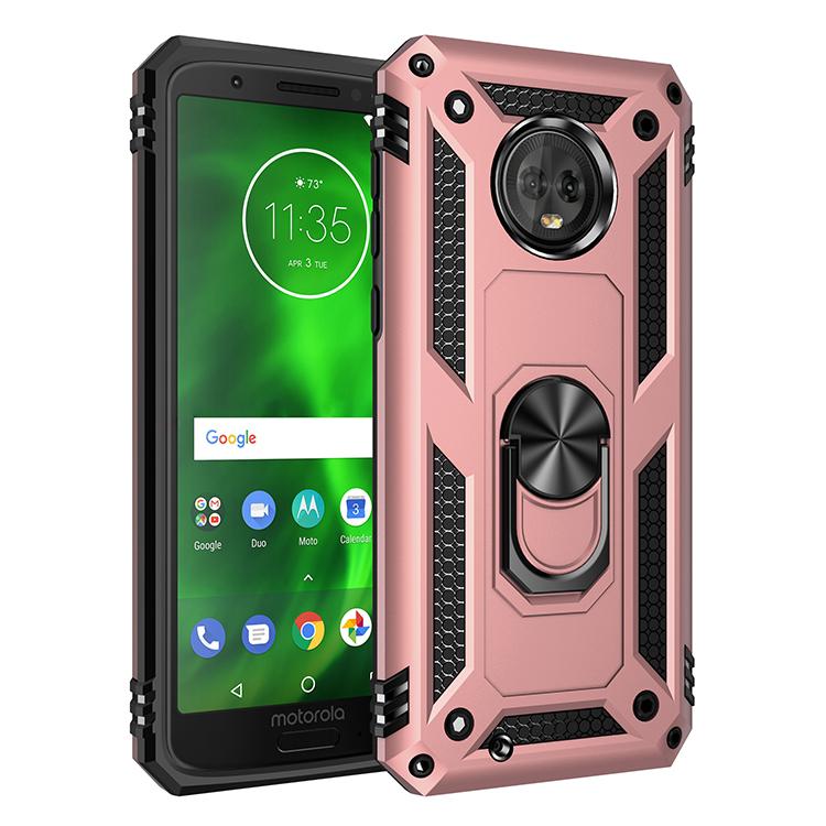 Armor Shockproof Case for Motorola Moto G6 G 6 Rugged Military Drop Protective Magnet Car Holder Ring Case Cover