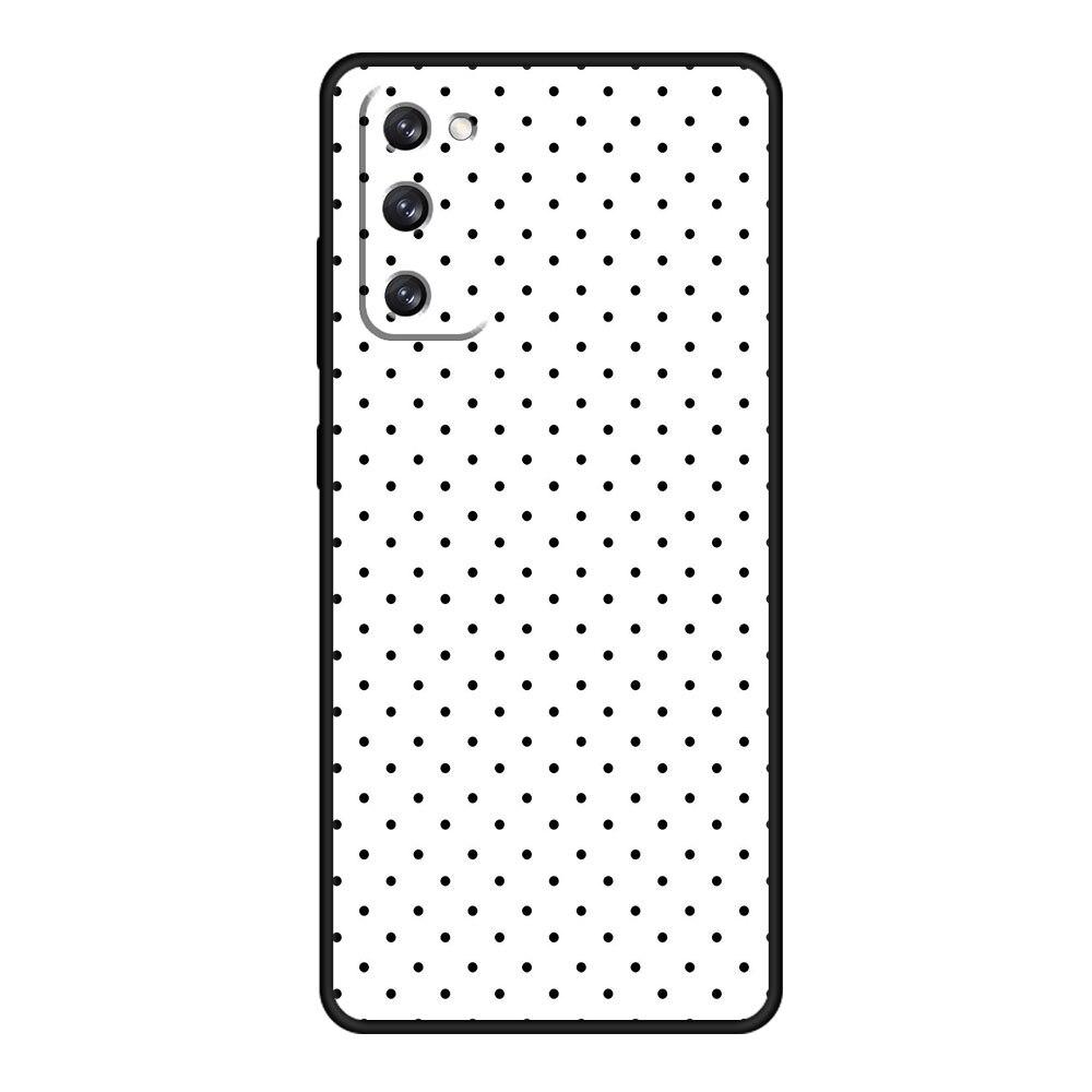 For Samsung Galaxy S10e S22 Ultra 5G S8 S21 Plus S10 S7 S9 S20 FE 2022 Phone Case Black and White Polka Dot Silicone Fundas