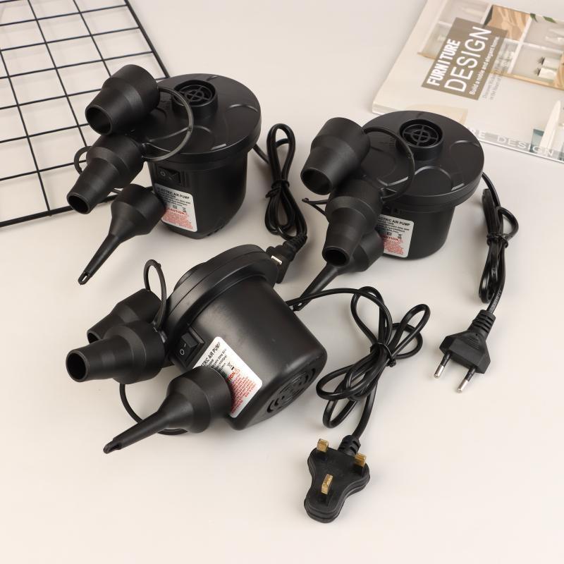 50W Electric Air Pump With 3 Nozzles,Quick 5000Pa Air Pump Inflator Deflator For Air Mattress Beds Pool Toys Raft Vacuum Bag