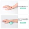 UnivoColors Maus-Handgelenkauflage, Ermüdungsreduzierend, Atmungsaktiv, Nicht-Irritierend, Ergonomisches Design, Weiches Material, Stressabbau, mit Massagelöchern (Licht