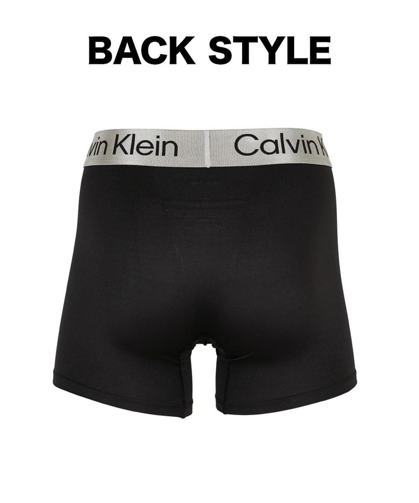Calvin Klein Micro Stretch Long Boxer Briefs Steel Micro to Steel Simple Stylish Black Set NB1620 3-PackBrushed Men's (Successor Micro) Quick-Drying
