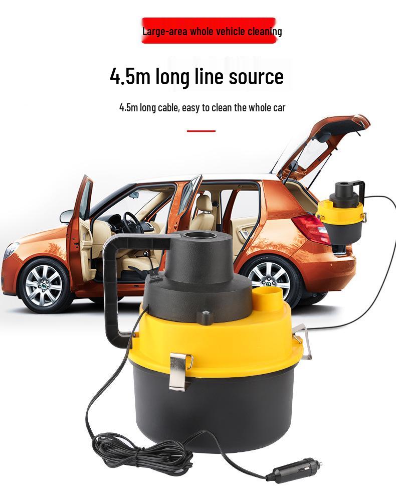 High Power Wet/Dry Car & Home Vacuum Cleaner with Strong Suction