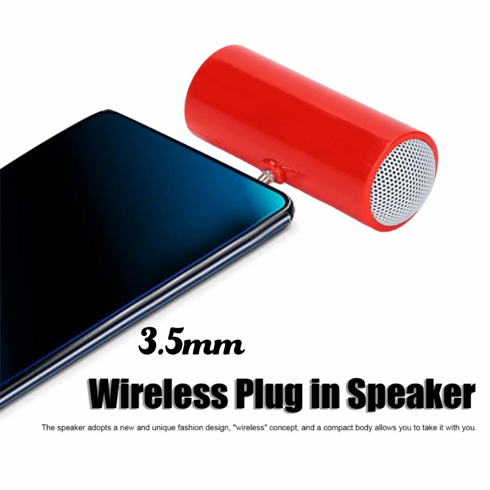 3.5mm Jack Plug In Speaker Wireless Speaker Amplifier Compact Stereo Mini Speaker  PCs