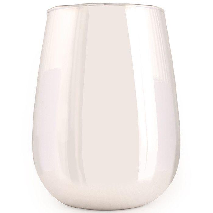 Design Glass for Candle - Silver - 8.5 X 11.5 Cm