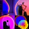 LED sunset projector lamp 16 colors night lamp birthday gift