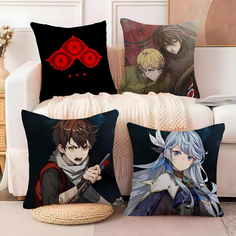 Cartoon TTower of God Cushion Cover Soft Plush Fabric DoubleSided Printed Sofa Cushion Cover for All Seasons Home Decor Gift