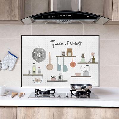 Lámina de cocina para prevención de salpicaduras de aceite, lámina para pared de fregadero