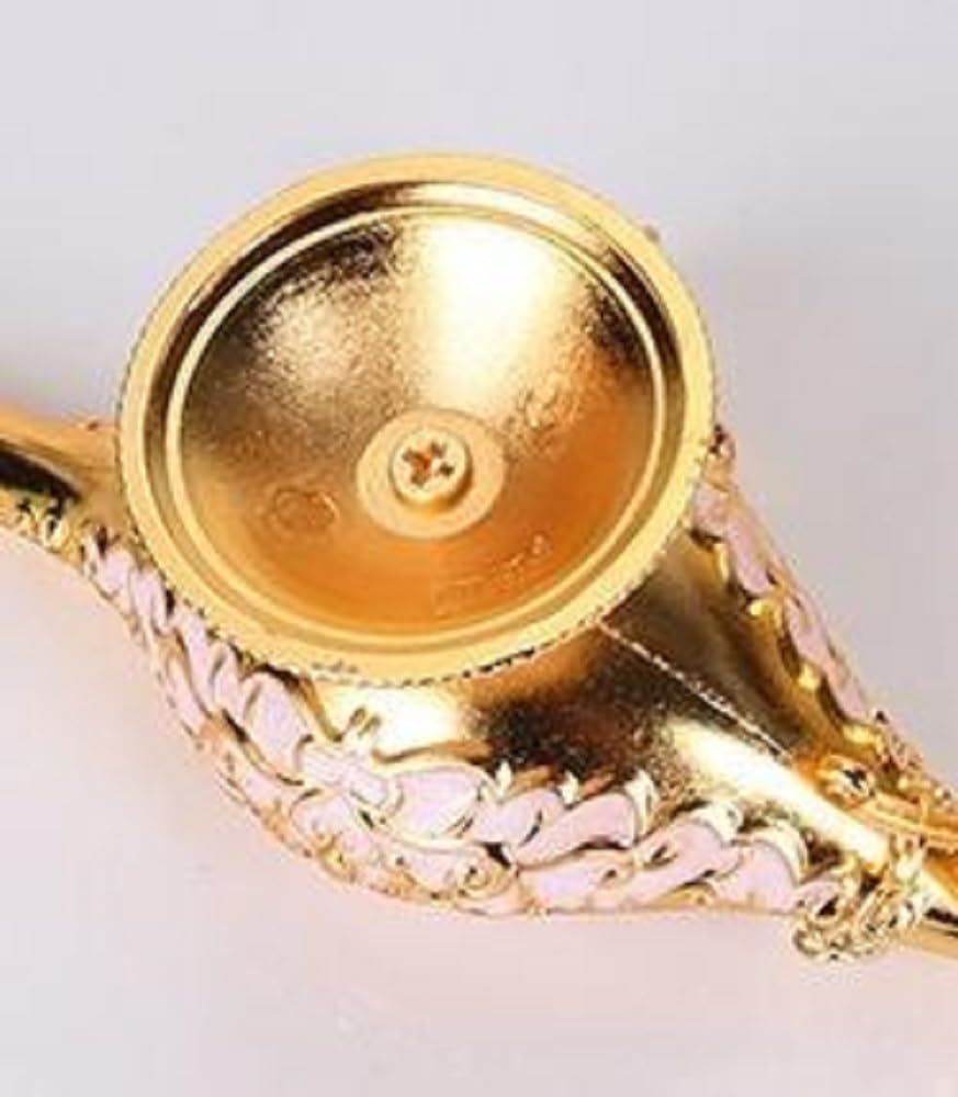Good Fortune Shop Magic Lamp Aladdin Gold Length 21cm Height 11cm Hot Water Pitcher Large