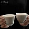 Ice Gray Glaze Cup Japanese Style Handmade Ceramic Kung Fu Tea Cup Tea Cup Home Bowls Master Cup Cup Teacups Small Ceramic Cups