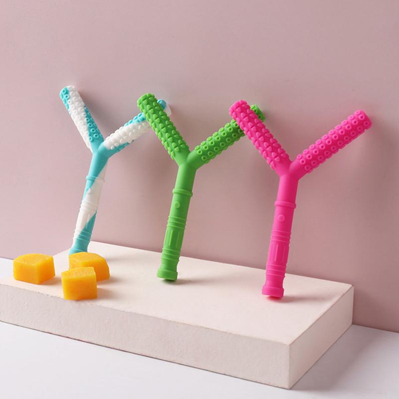 Kid Chewing Tube Speech Therapy Teeth Massager Children Talk Tools For Autism Sensory Speak Oral Muscle Rehabilitation Training