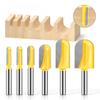 Bit Slotting Cutters Slot Milling Cutter Tools 8mm Shank Deep Round-Bottom Cutters Round-Bottom Slot Milling Router
