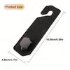 Alloy Car Seat Back Hook Premium Suede Metal Auto Hanging Hook Universal 20KG Large Load-Bearing Hanger for Rear Seat
