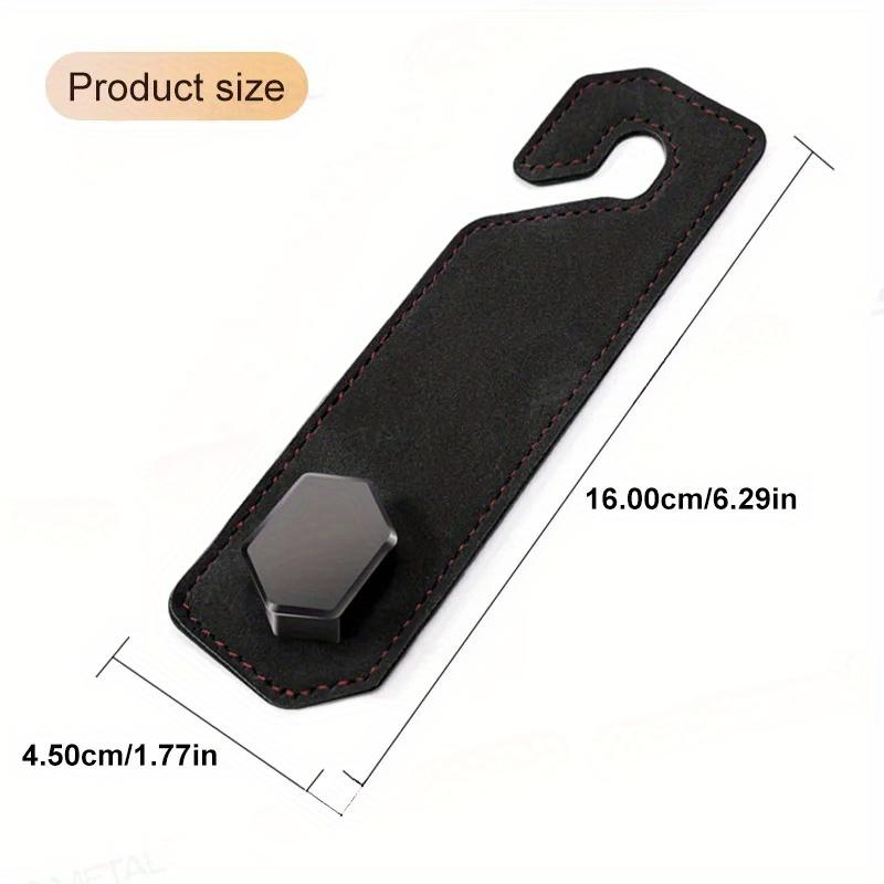 Alloy Car Seat Back Hook Premium Suede Metal Auto Hanging Hook Universal 20KG Large Load-Bearing Hanger for Rear Seat