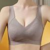 Women's Seamless Lace Back Bra: Wire-Free, Push-Up Sports Vest
