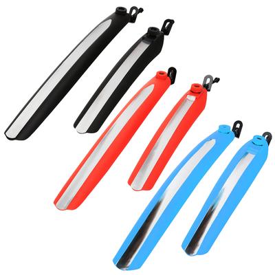 Set Parafanghi Riflettenti per Mountain Bike 2 pezzi Ruota Anteriore Posteriore Bicicletta Paraspruzzi Parafanghi Accessori Ciclismo MTB