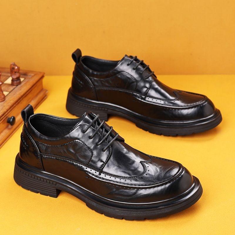 

Кожаная обувь мужская деловая классическая осенняя мужская повседневная трендовая корейская версия британская свадебная для жениха 38