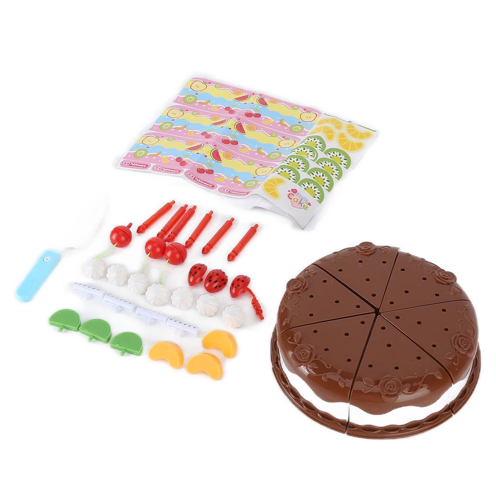 Spielzeug-Geburtstagskuchen-Set Geburtstagskuchen-Spielzeugset für Kinder ab 3 Jahren
