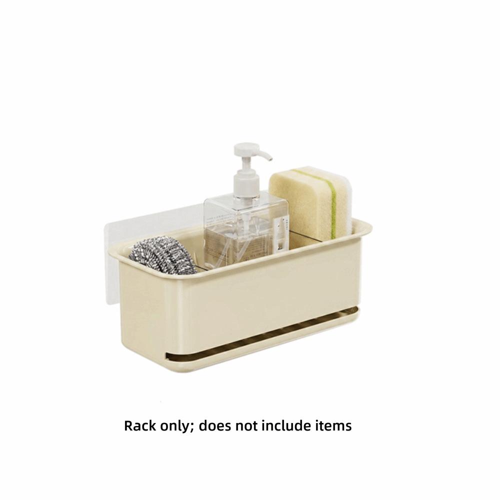 Wall-mounted Kitchen Sink Sponge Holder Ventilated Sponge Storage Box  Kitchen Counter-top