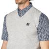 FootJoy Men's Argyle V-Neck Golf Sweater Vest, Gray, Size 2XL (FJ-S25-M11, 34592-XXL)