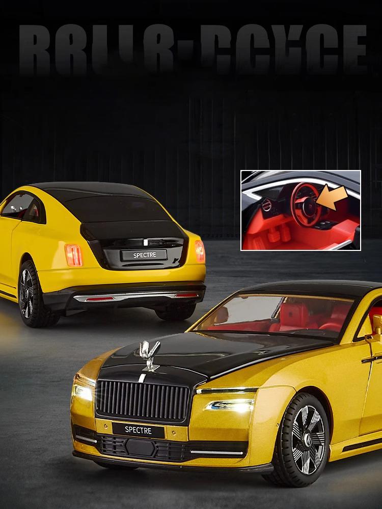 1:24 Rolls Royce Spectre Alloy Diecast Model Car Sound & Light Collection Gifts Christmas Present For Boyfriend Birthday Gifts