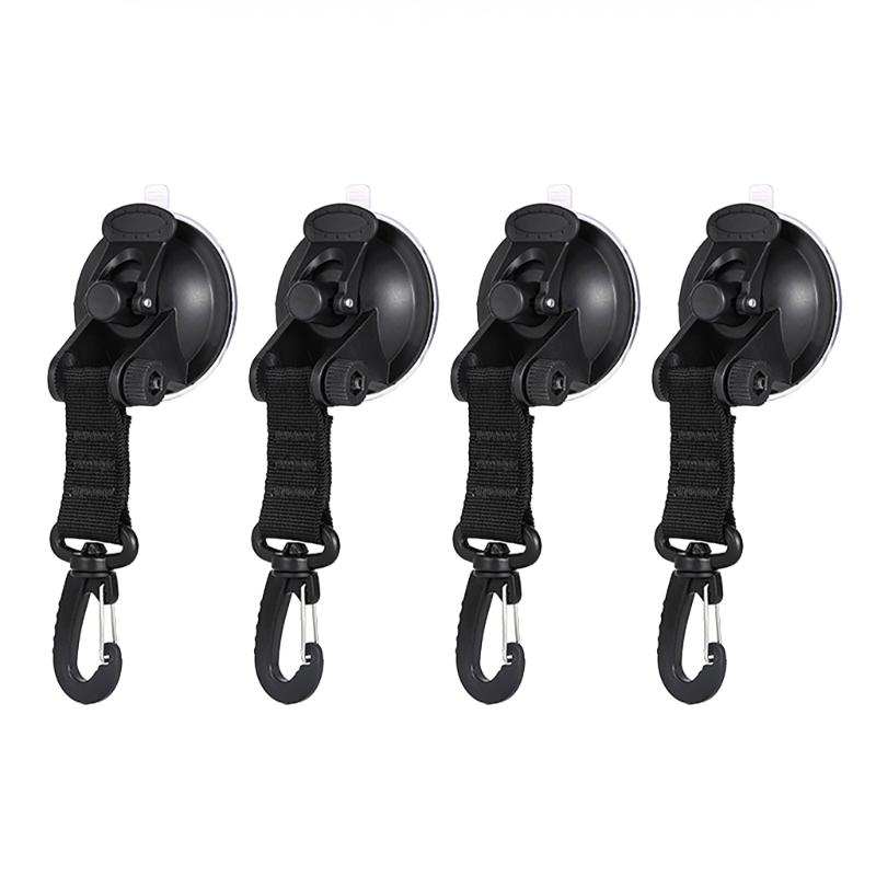 4pcs Weatherproofed Suction Hook Convenient Hanging Hook Car Roof Awnings Hook for Various Outdoor and Indoor Space