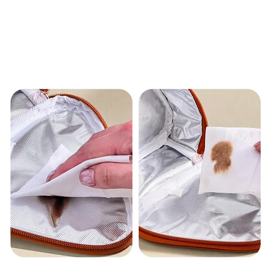 Cute Capybara Mini Oxford Insulated Lunch Bag Kid Student Portable Bento Box Storage Bag Waterproof Food Thermal Bag Cooler Bag