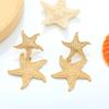 Bohemia Punk Metal Starfish Stud Earrings For Women Gold Color Sea Star Geometric Earrings Summer Beach Jewelry