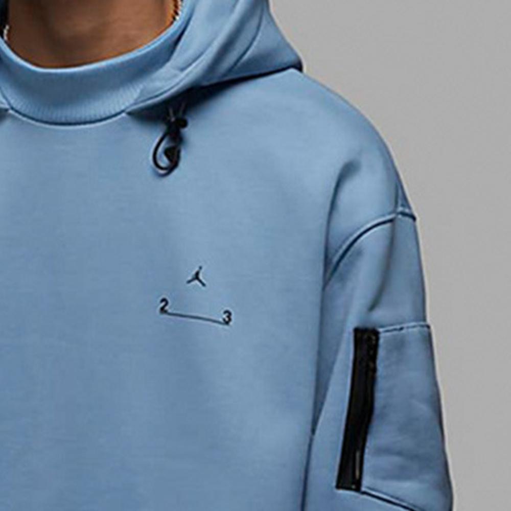 Jordan Engineered Fleece Hoodie With Letter Print Men Tops Blue DV7682-427