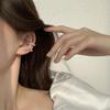 Korean Style Irregular Shiny Gear Ear Cuff, No Piercing Needed, Versatile and Chic for Autumn