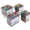 PP Bucket Gift Box: Double-Ended Oil-Based Marker Pen Set for Students - Available in 24, 48, or 80 Colors.