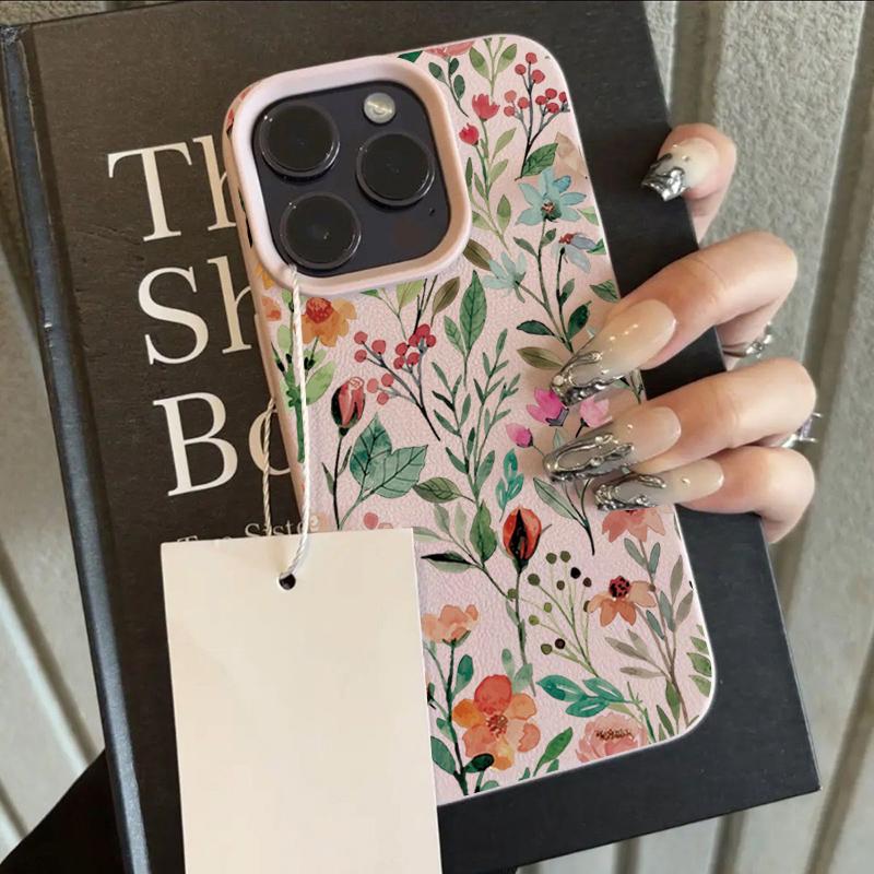 

Watercolor Wildflower Pattern Design Protective Cover for iPhone 17 16 15 14 13 12 11 16E Series Pro Max Plus iphone 13 Pro