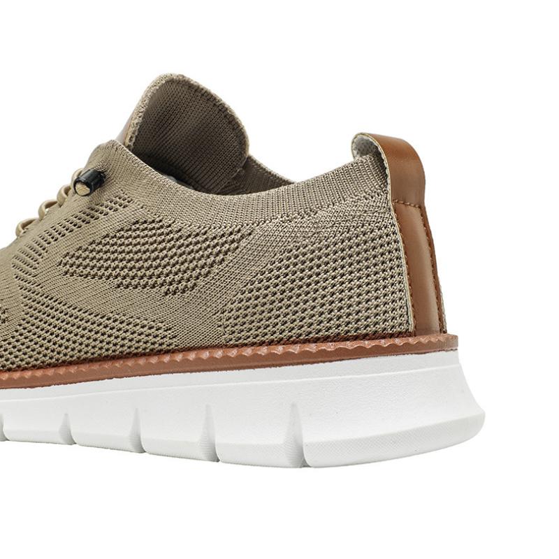 Herrenschuhe im britischen Stil Sommer Atmungsaktive Sportschuhe Fly Woven Mesh Schuhe Übergröße Laufschuhe 39-48