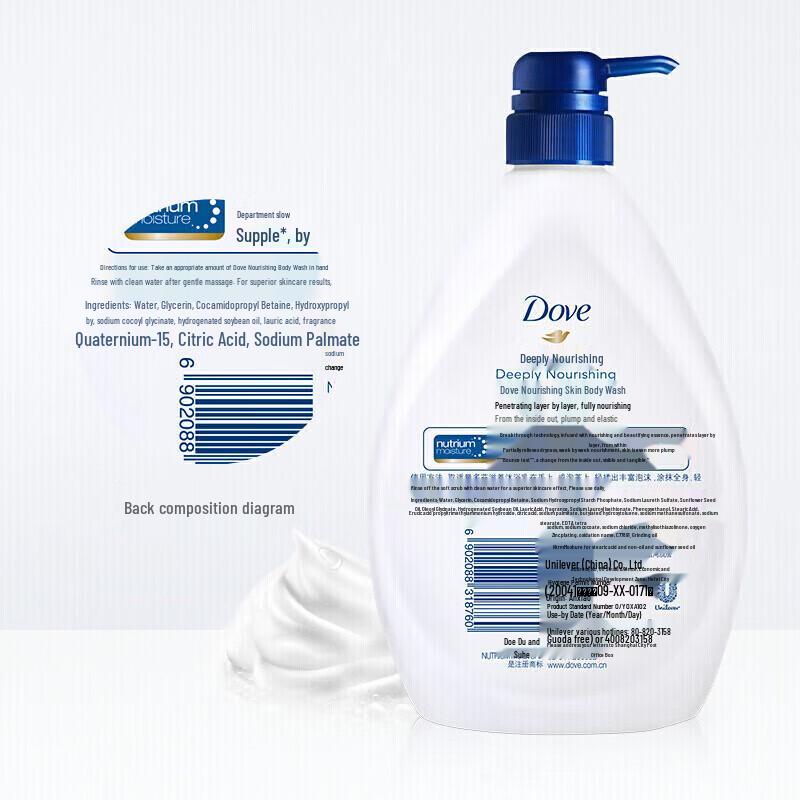 Dove Deeply Nourishing Beauty Shower Milk Bundle