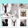 3d Printed Halloween Shower Curtain With Bloody Hands And Hooks