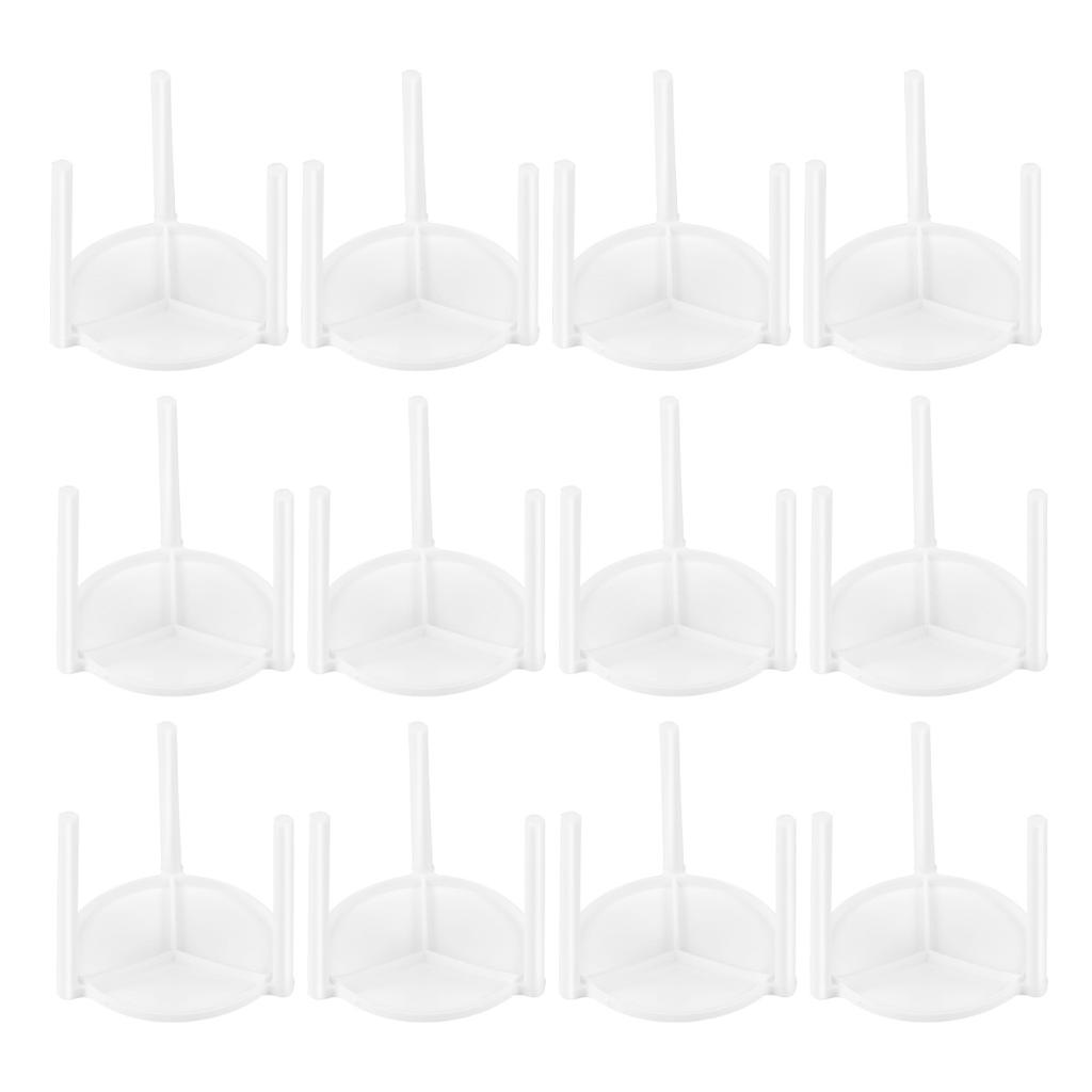 100 Pcs Pizza Boxen Stehen Stativ Unterstützung Rahmen Kunststoff Stapel Halterung Desktop Weiß Saver