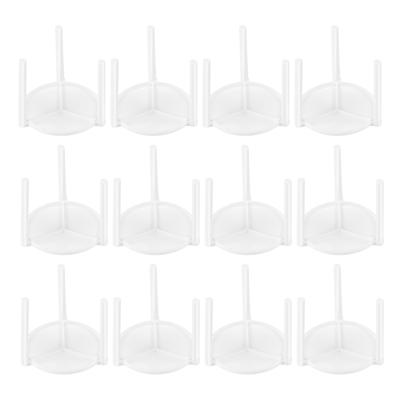 100 Pcs Pizza Boxes Stand Tripod Support Frame Plastic Stack Bracket Desktop White Saver