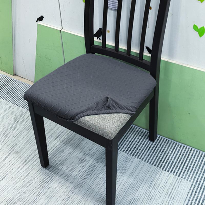 Stretch Chair Seat Covers 1/2/4/6Pcs Removable Washable Dining Chair Covers Anti-Dust Dining Roomseat Cushion Slipcovers