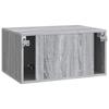 Wall Mounted TV Cabinet Grey Sonoma 59.5 x 41 x 30 cm