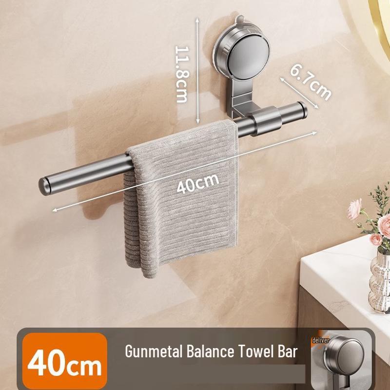 Cmaos Suction Cup Bathroom Towel Rack