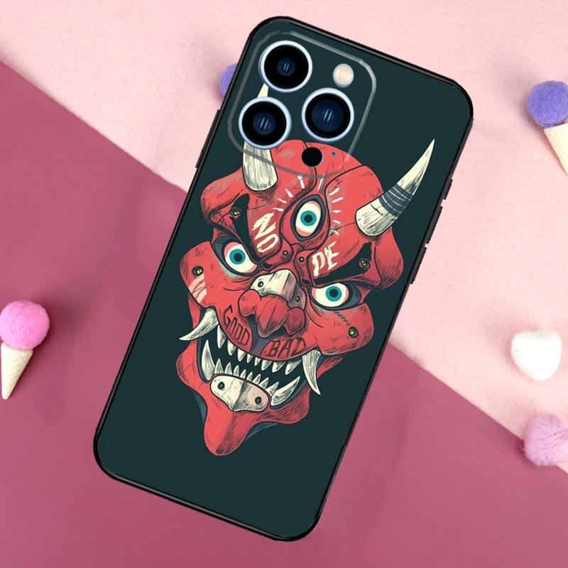 Oni Hannya Mask Phone Case For iPhone 17 Pro Max 17 Air 16E 13 12 Mini 14 15 Plus 11 16 Pro Max Back Cover
