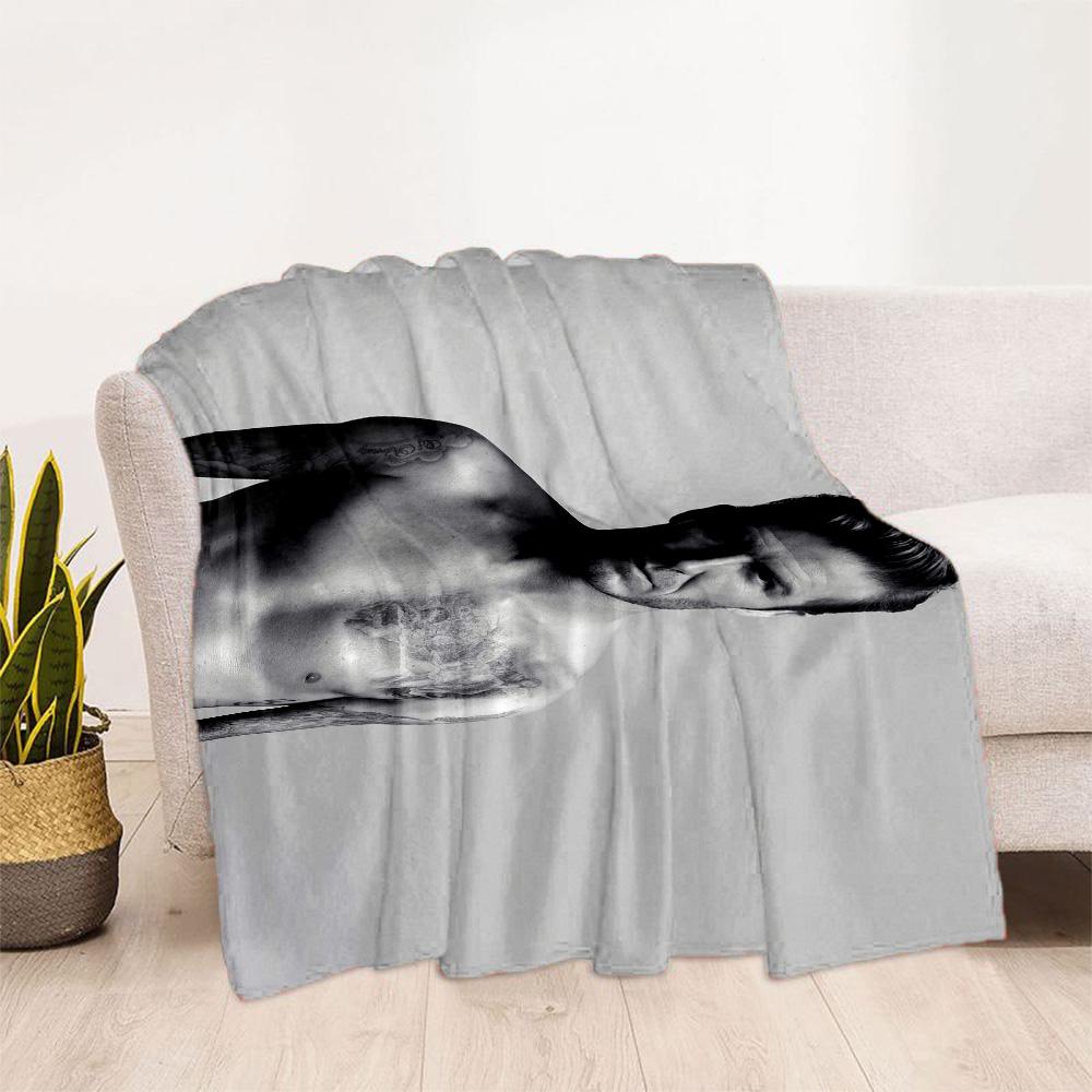 David Beckham's Torso Blanket Durable Comfort Great for Office Chair Bedding Seaside Four Seasons Universal Modern